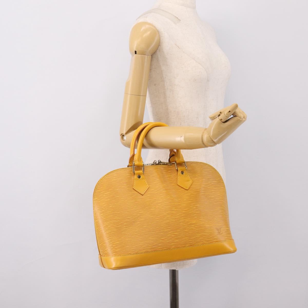 LOUIS VUITTON Epi Alma Hand Bag Yellow M52149 LV Auth 197280A