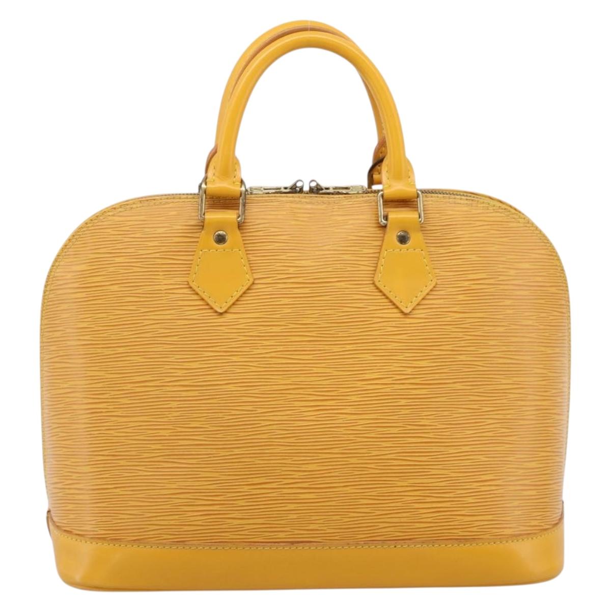LOUIS VUITTON Epi Alma Hand Bag Yellow M52149 LV Auth 197280A
