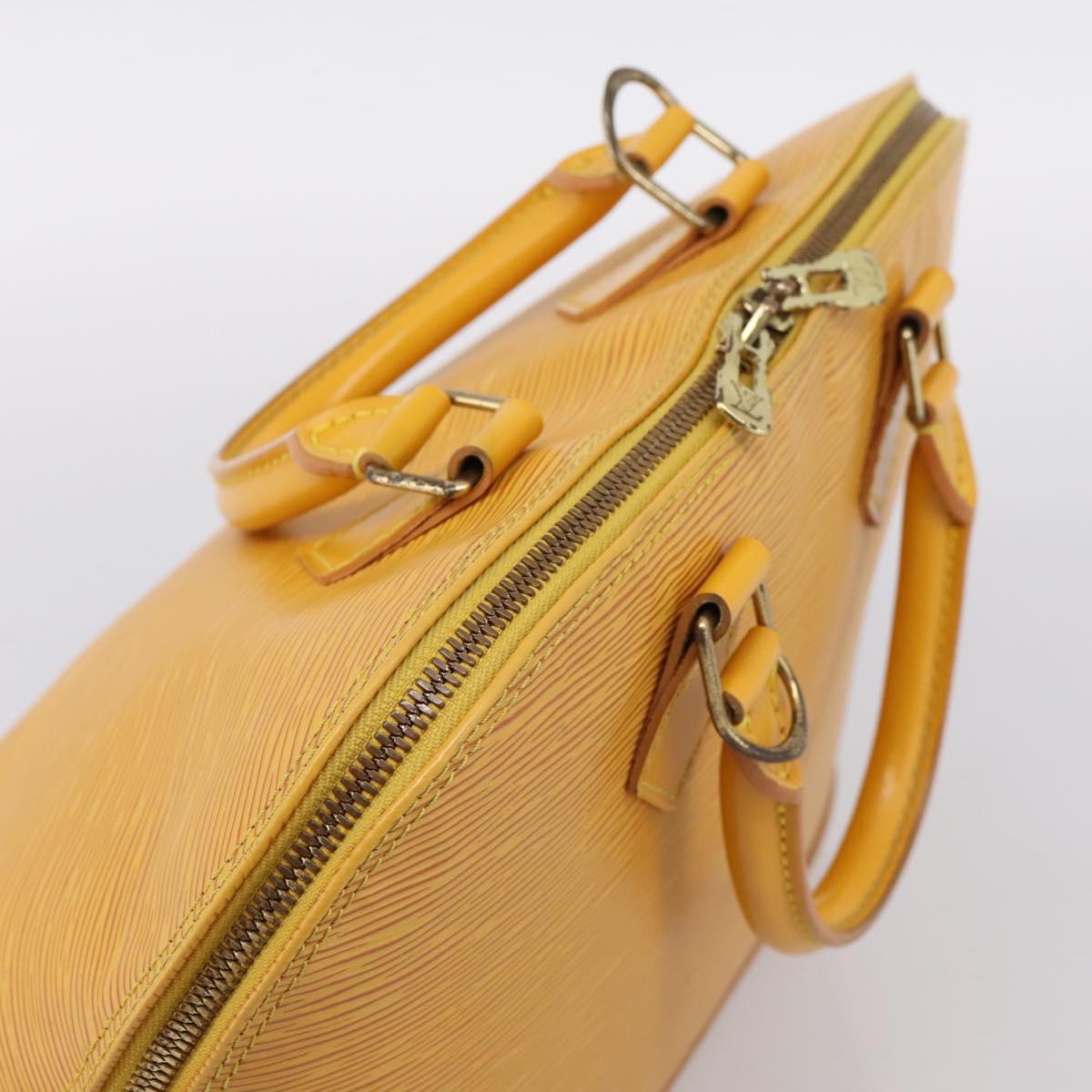 LOUIS VUITTON Epi Alma Hand Bag Yellow M52149 LV Auth 197280A