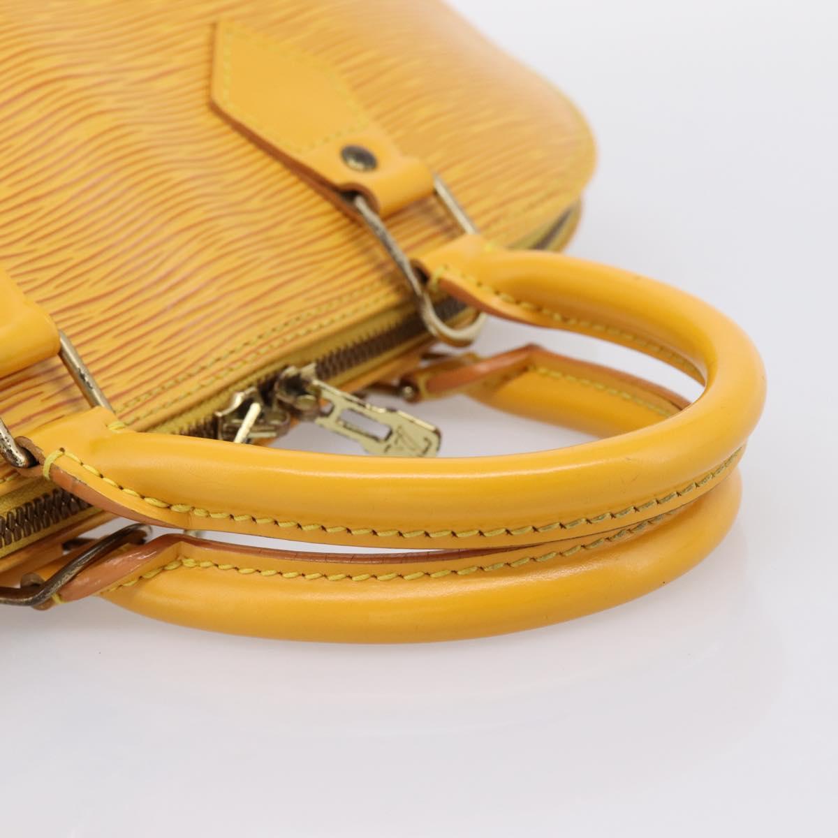 LOUIS VUITTON Epi Alma Hand Bag Yellow M52149 LV Auth 197280A