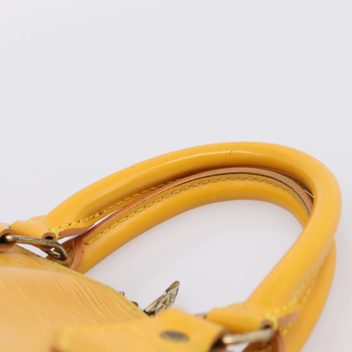 LOUIS VUITTON Epi Alma Hand Bag Yellow M52149 LV Auth 197280A