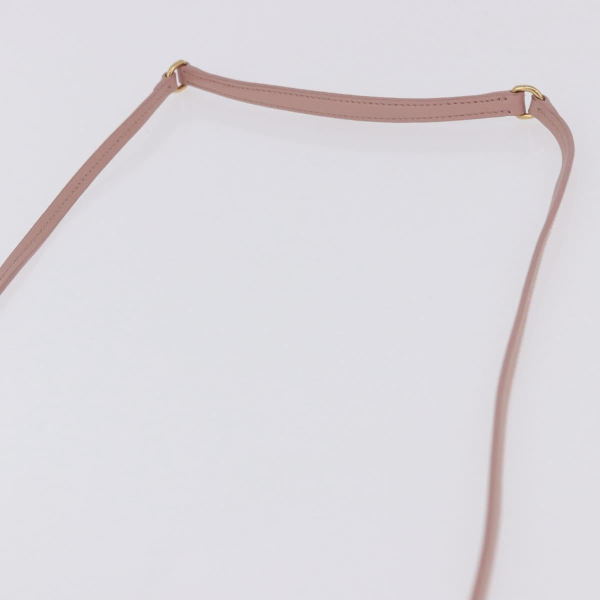 Miu Miu Matelasse Wonder Hand Bag Satin 2way Pink Gold Auth 197282V
