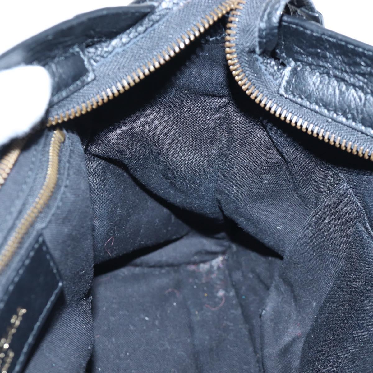 BALENCIAGA The Classic City Bag Leather 2way Black Silver 431621 Auth 197283SAM