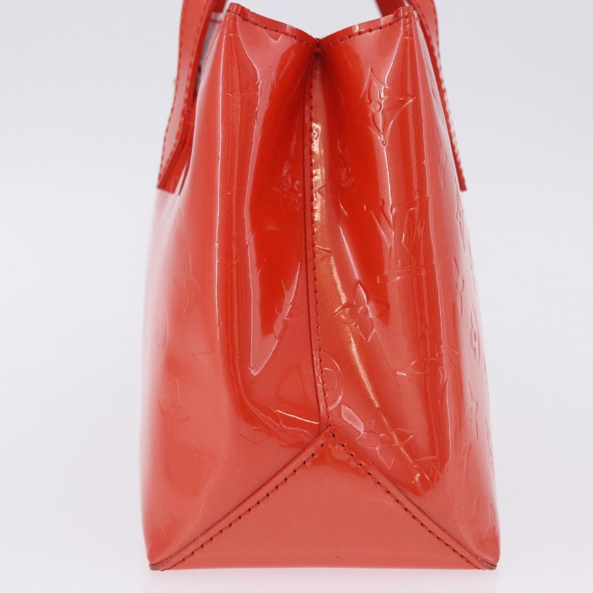 LOUIS VUITTON Vernis Bluebird Wilshire PM Bag Orenge Sunset M93644 Auth 197286