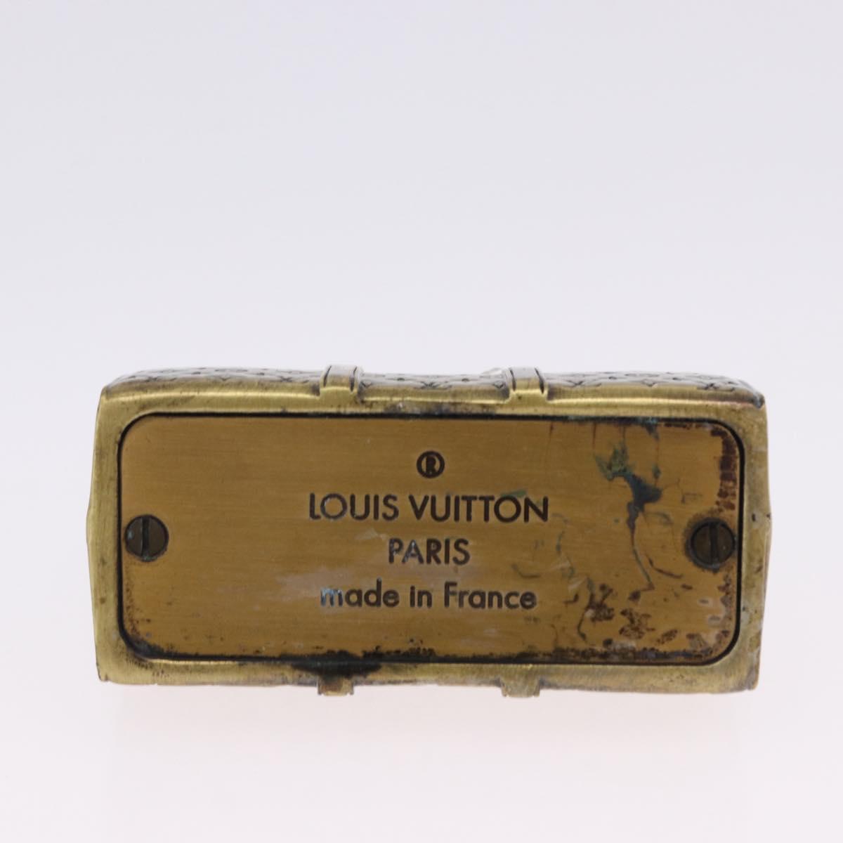 LOUIS VUITTON Monogram Keepall Motif Paper Weight metal Gold LV Auth 197289M