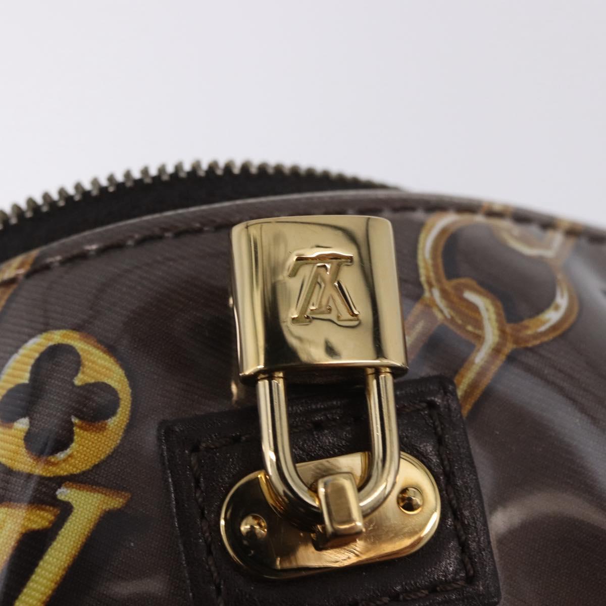 LOUIS VUITTON Monogram Charm Pochette Cles Coin Purse White M95165 Auth 197291A