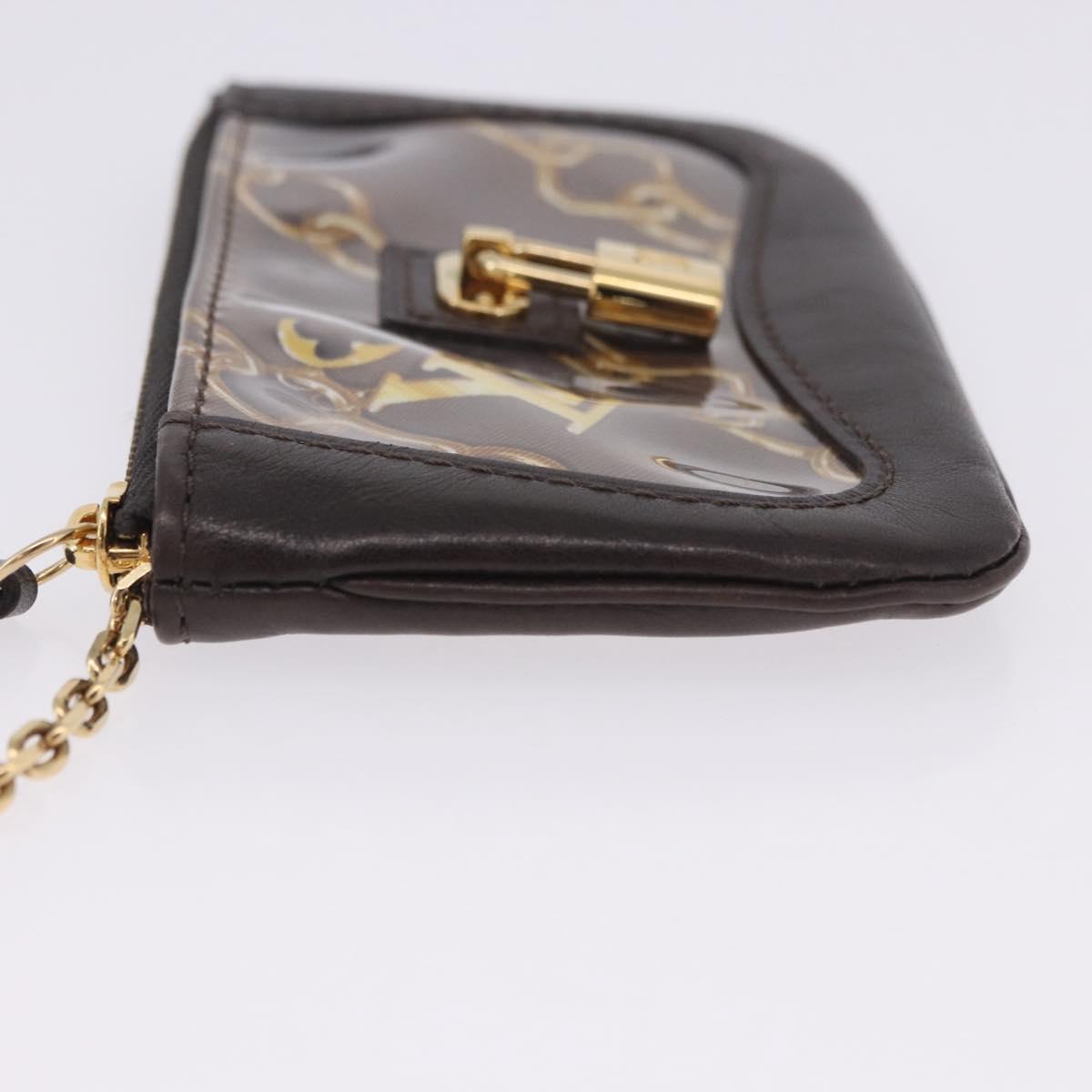 LOUIS VUITTON Monogram Charm Pochette Cles Coin Purse White M95165 Auth 197291A