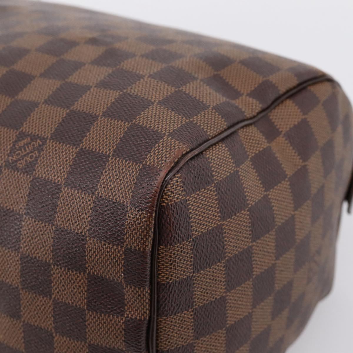 LOUIS VUITTON Damier Ebene Speedy 30 Hand Bag N41364 LV Auth 197300V