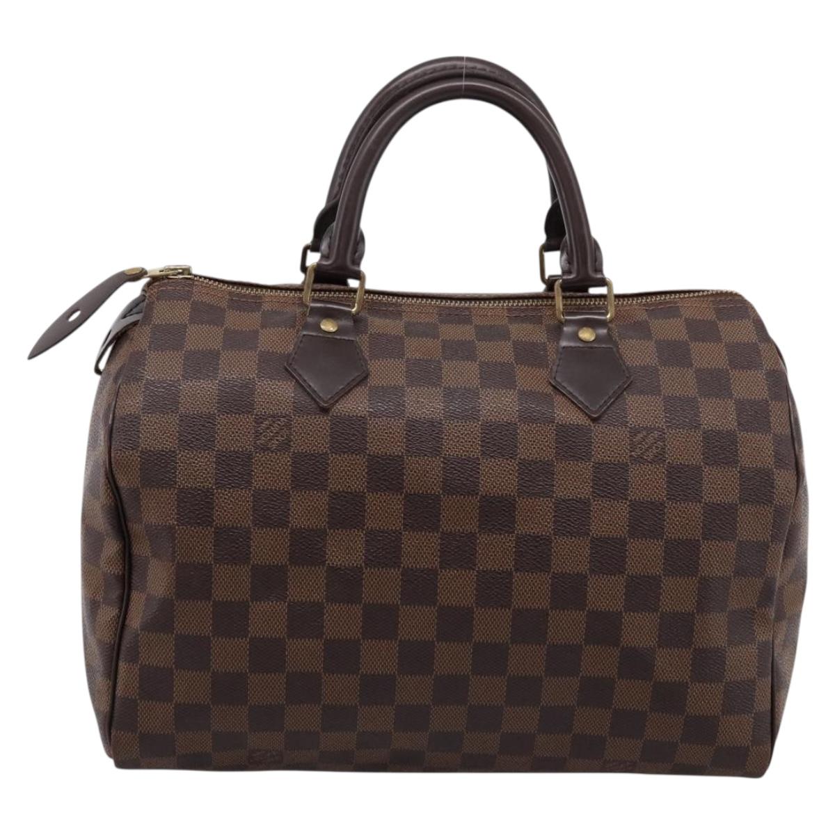 LOUIS VUITTON Damier Ebene Speedy 30 Hand Bag N41364 LV Auth 197300V