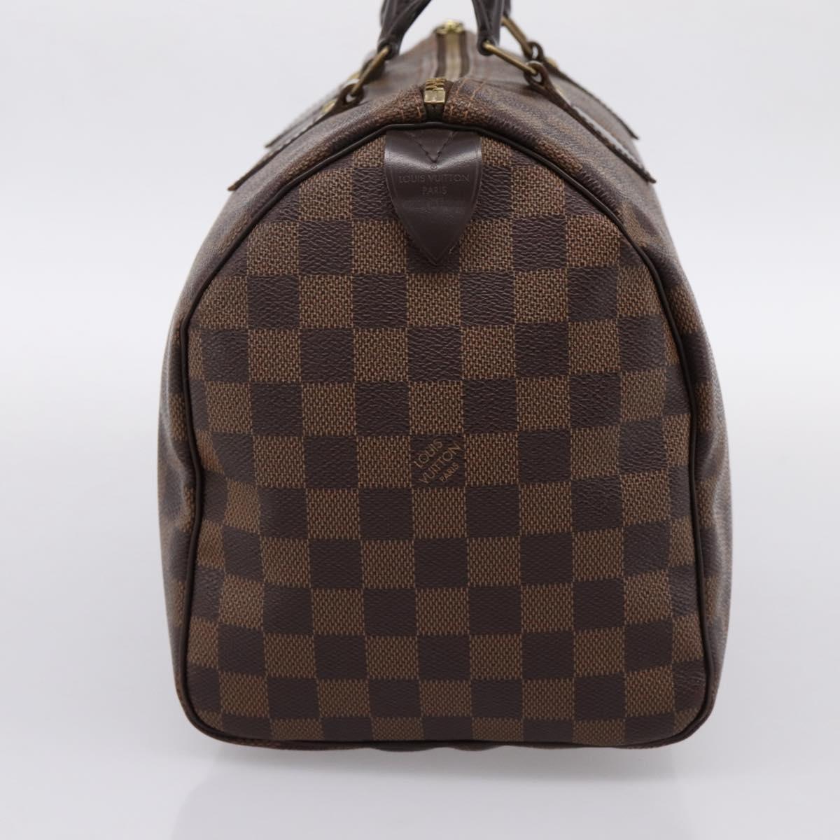 LOUIS VUITTON Damier Ebene Speedy 30 Hand Bag N41364 LV Auth 197300V