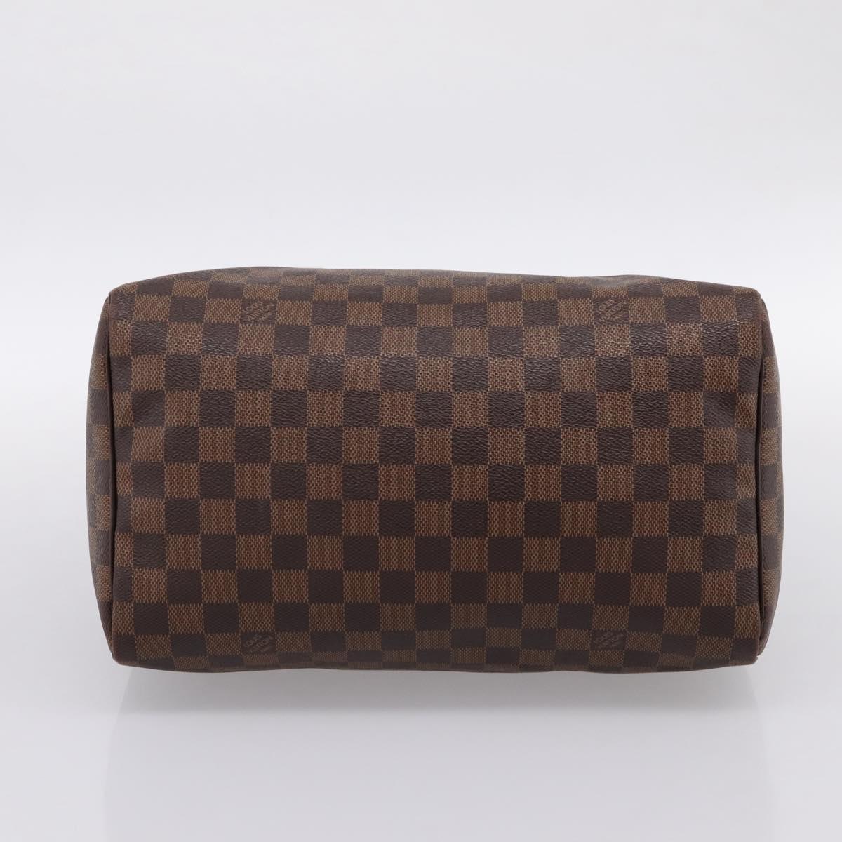 LOUIS VUITTON Damier Ebene Speedy 30 Hand Bag N41364 LV Auth 197300V