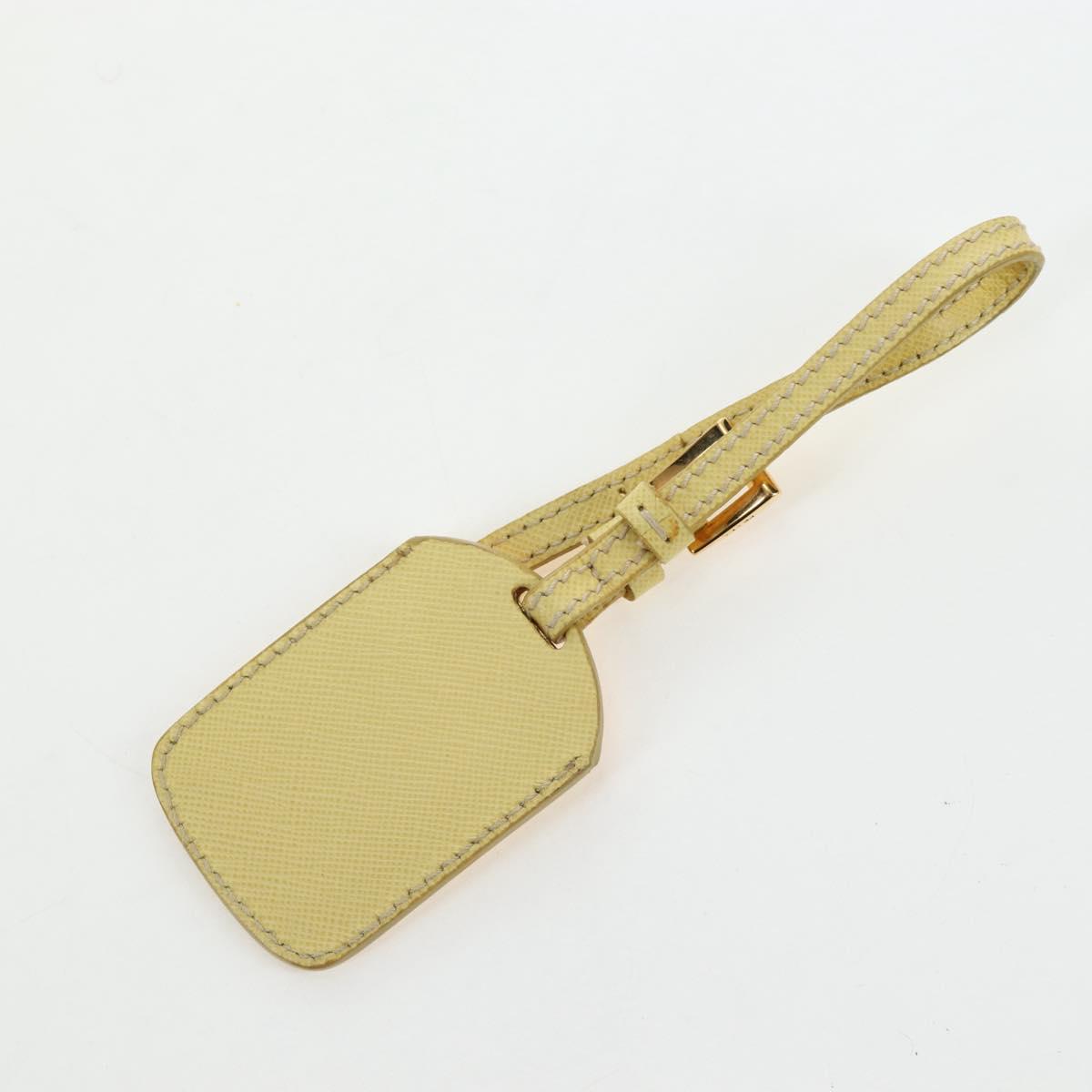 PRADA Hand Bag Canvas 2way Gold Yellow Auth 197302V