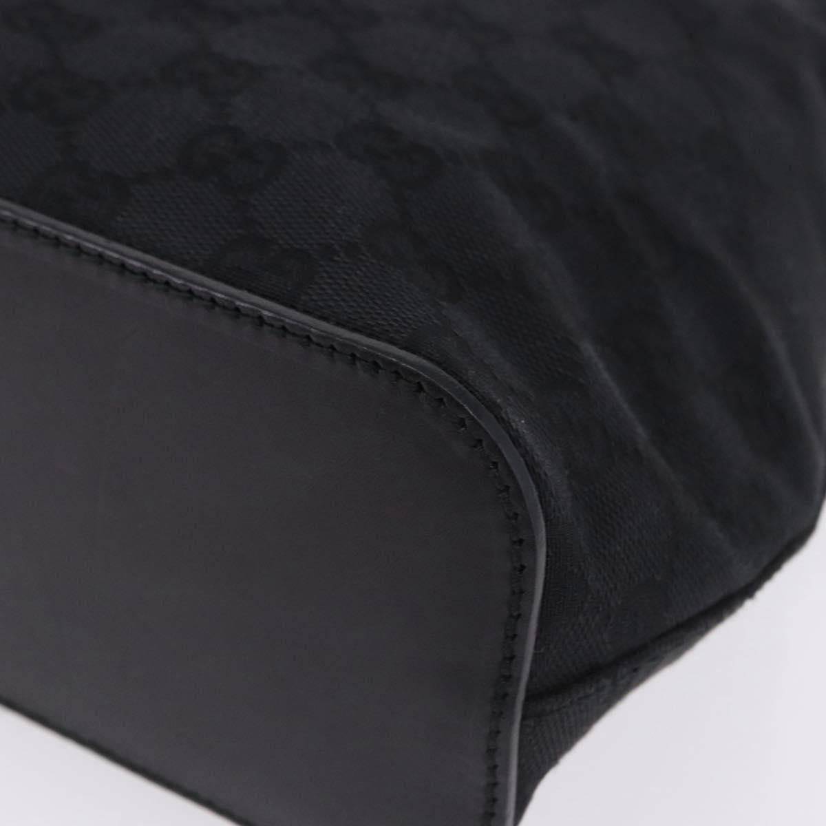 GUCCI GG Canvas Shoulder Bag Black 107752 Auth 197311V