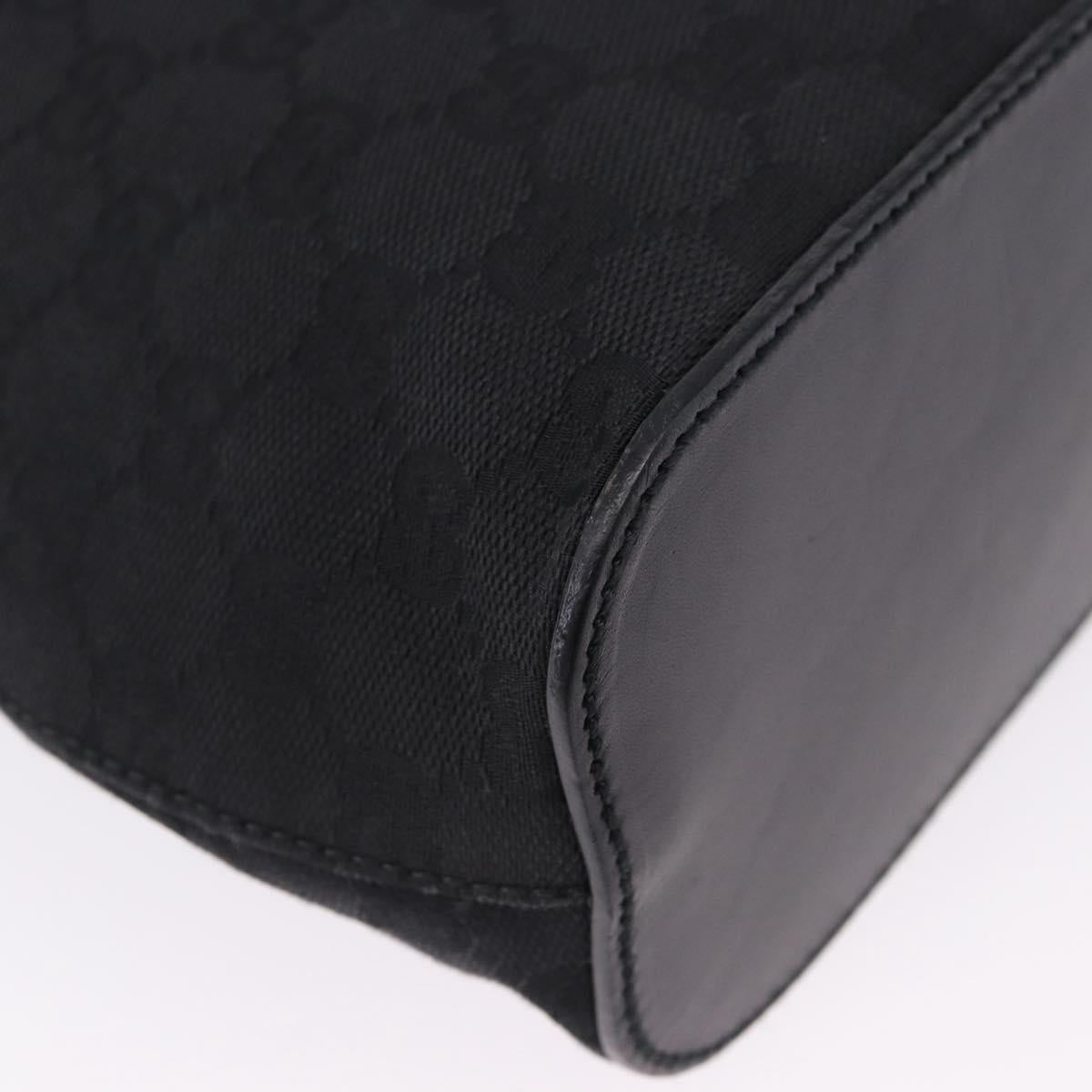 GUCCI GG Canvas Shoulder Bag Black 107752 Auth 197311V