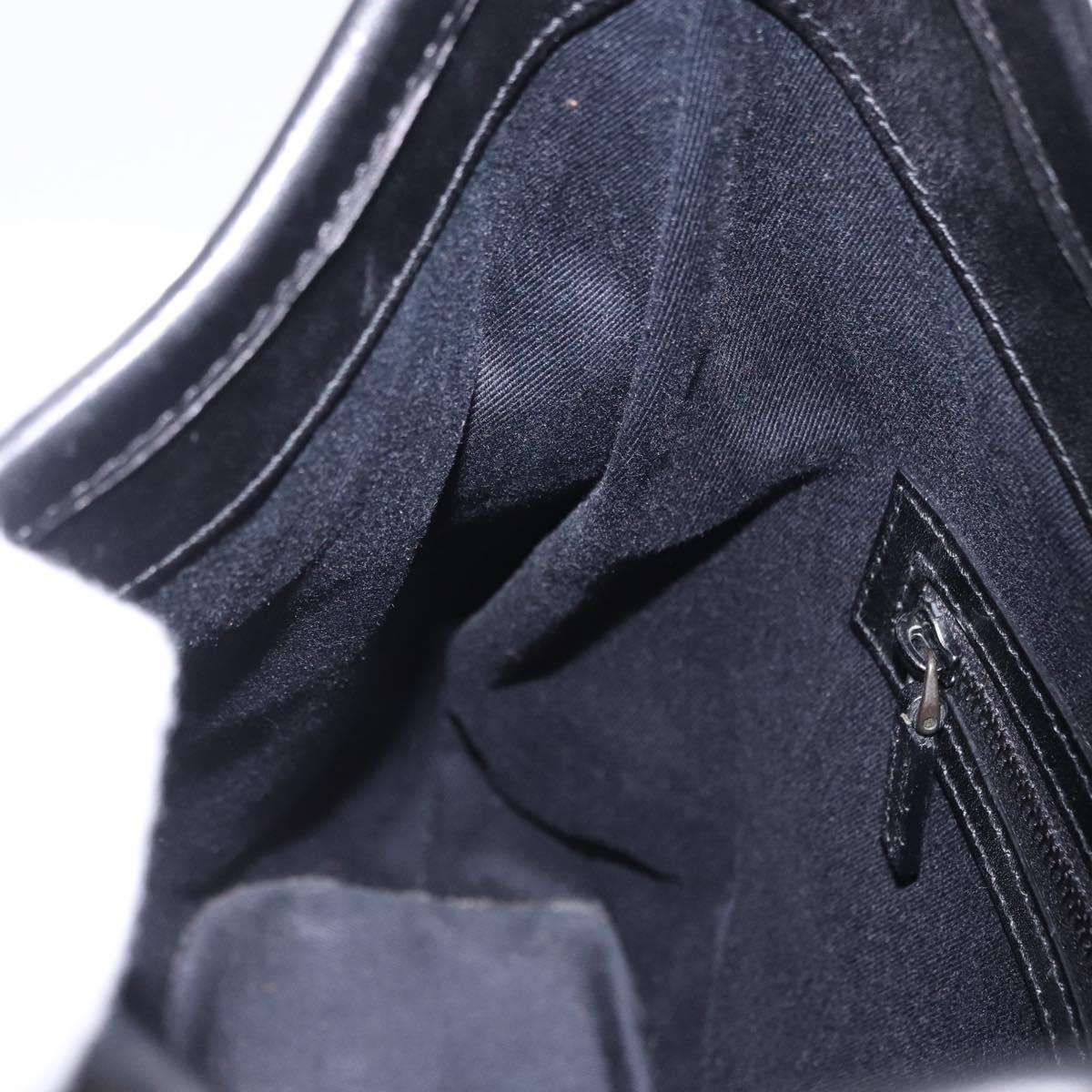 GUCCI GG Canvas Shoulder Bag Black 107752 Auth 197311V