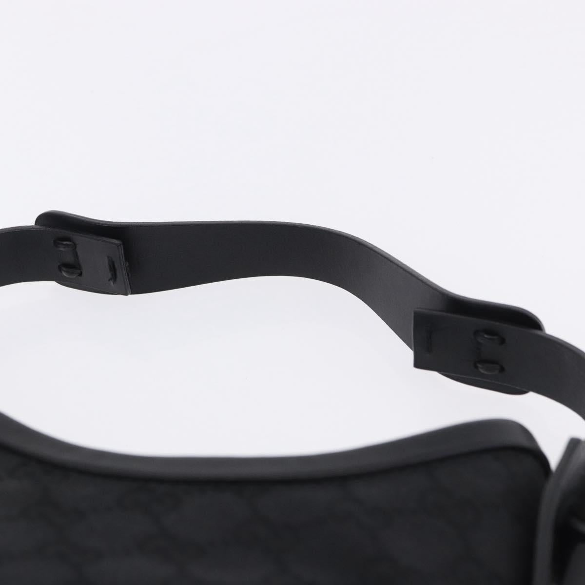 GUCCI GG Canvas Shoulder Bag Black 107752 Auth 197311V