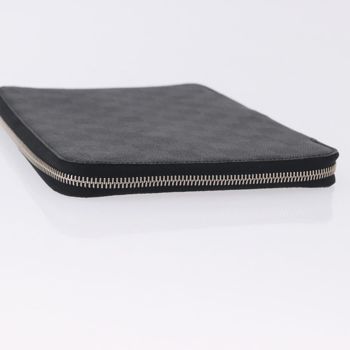 LOUIS VUITTON Damier Grafitte Document Case Portefeuille Braza LV Auth 197312M