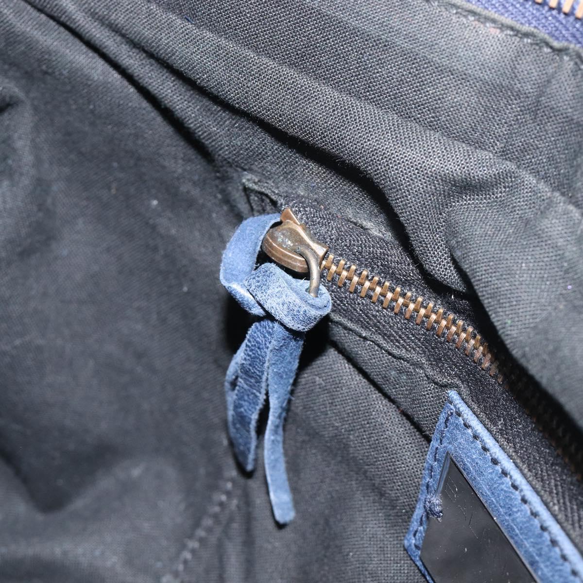 BALENCIAGA The First Hand Bag Leather 2way Blue 103208 Auth 197341V