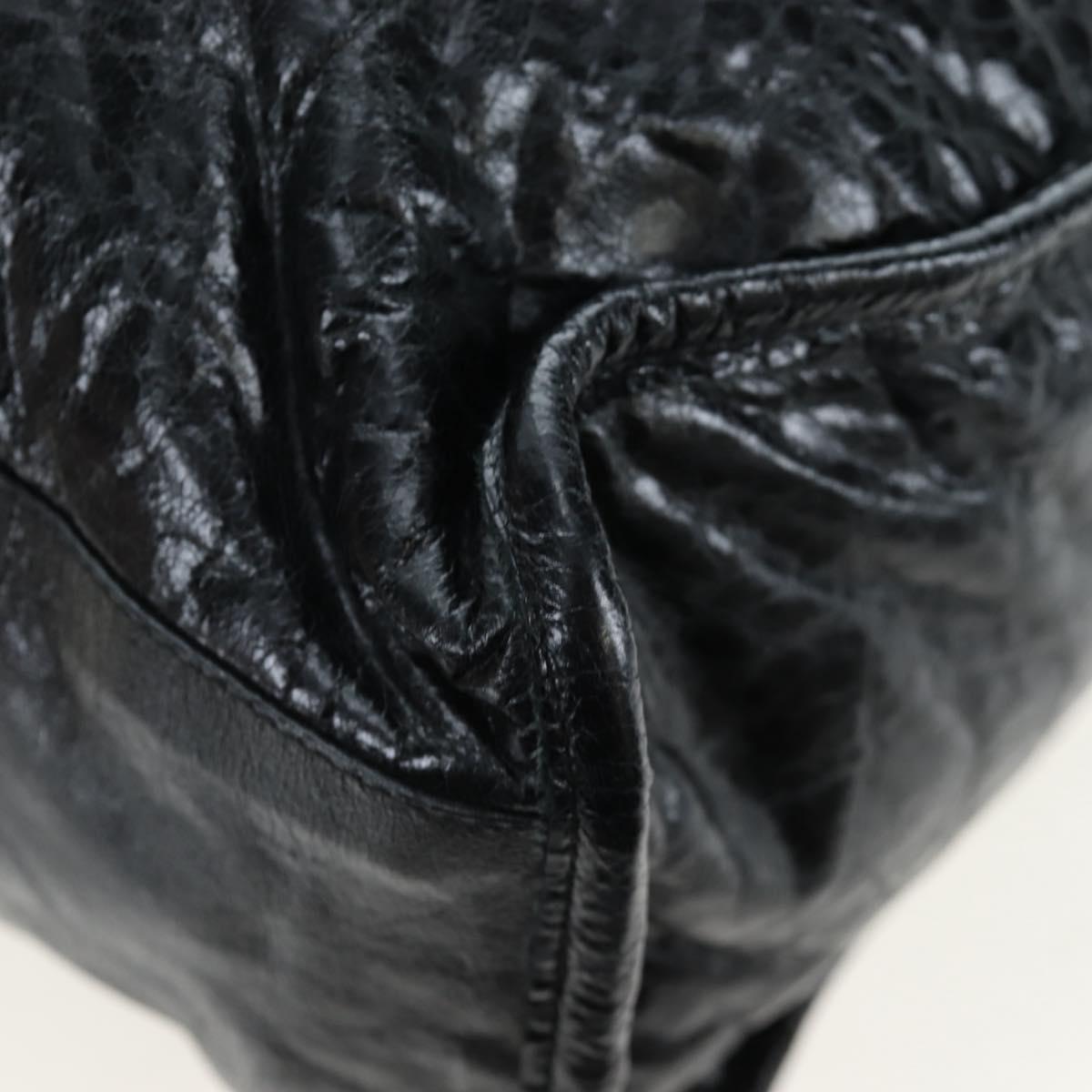 BALENCIAGA The City Hand Bag Leather 2way Black 115748 Auth 197343SAM
