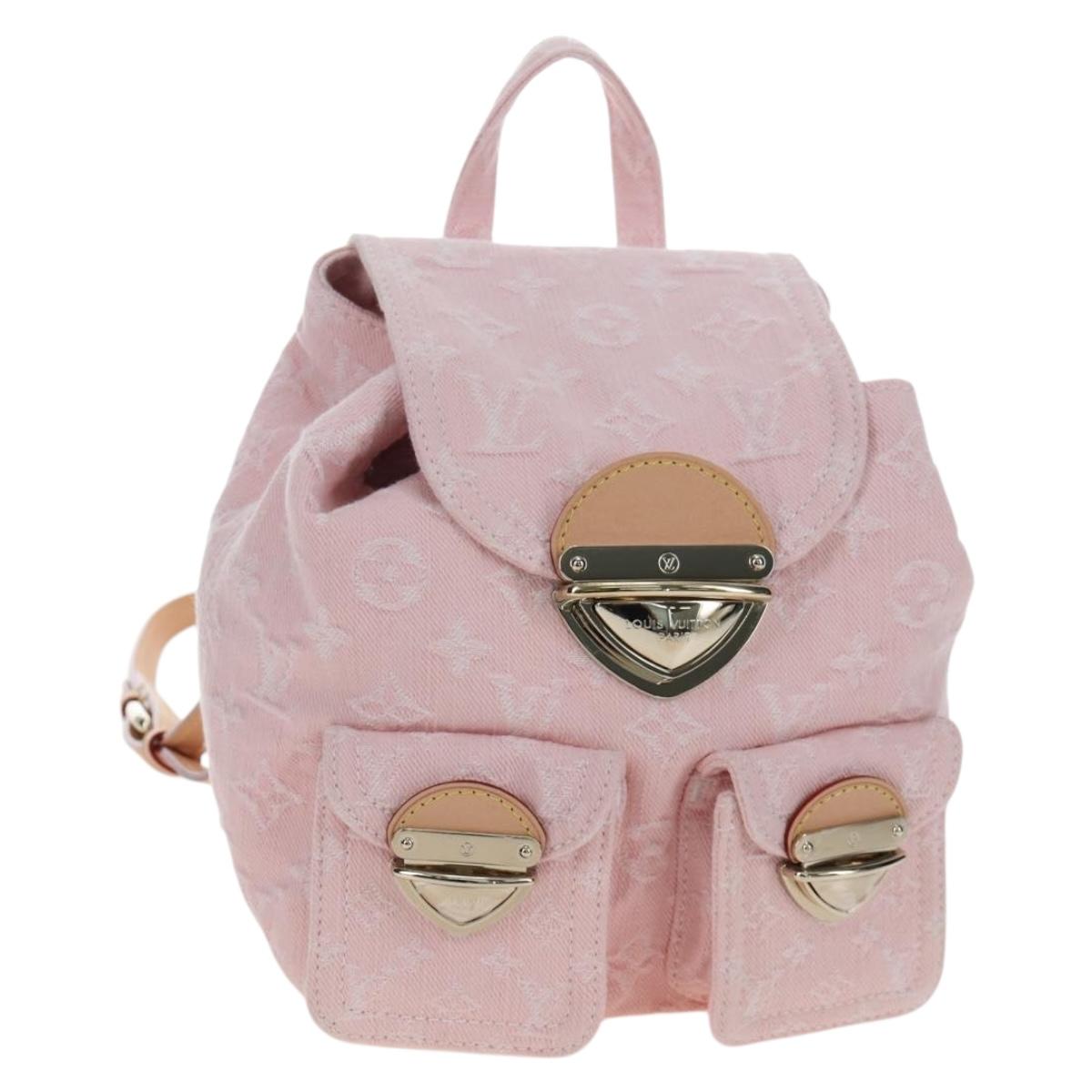 LOUIS VUITTON Monogram Denim Venice Backpack Pink M13031 LV Auth 197345SM