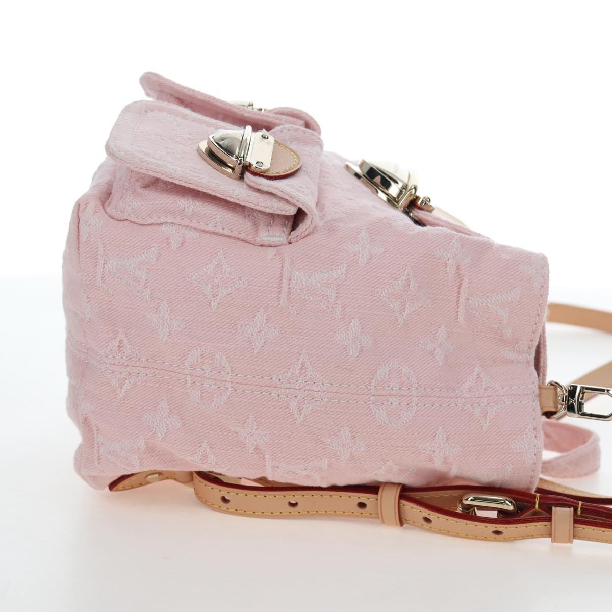LOUIS VUITTON Monogram Denim Venice Backpack Pink M13031 LV Auth 197345SM
