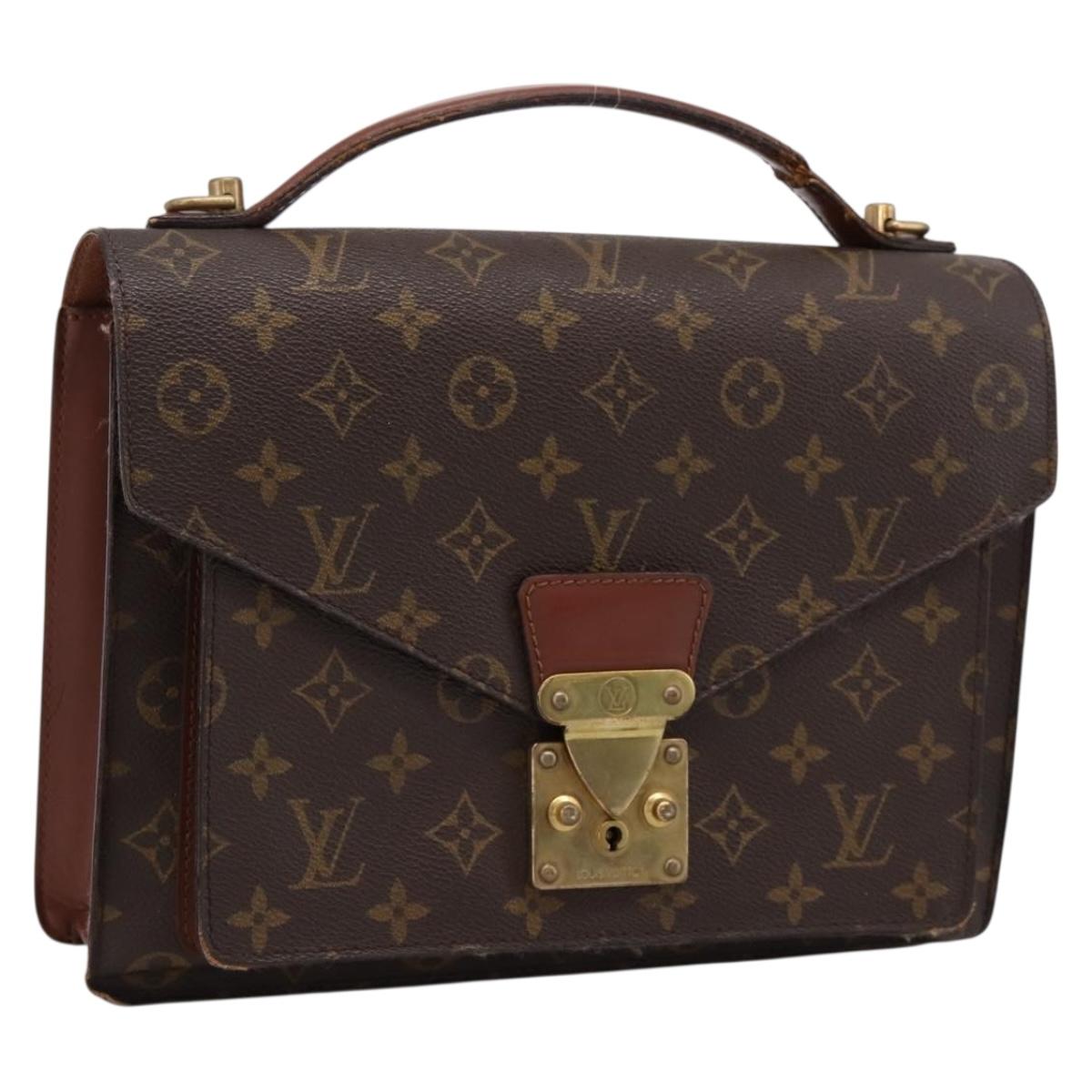 LOUIS VUITTON Monogram Monceau 28 Hand Bag M51185 LV Auth 197441