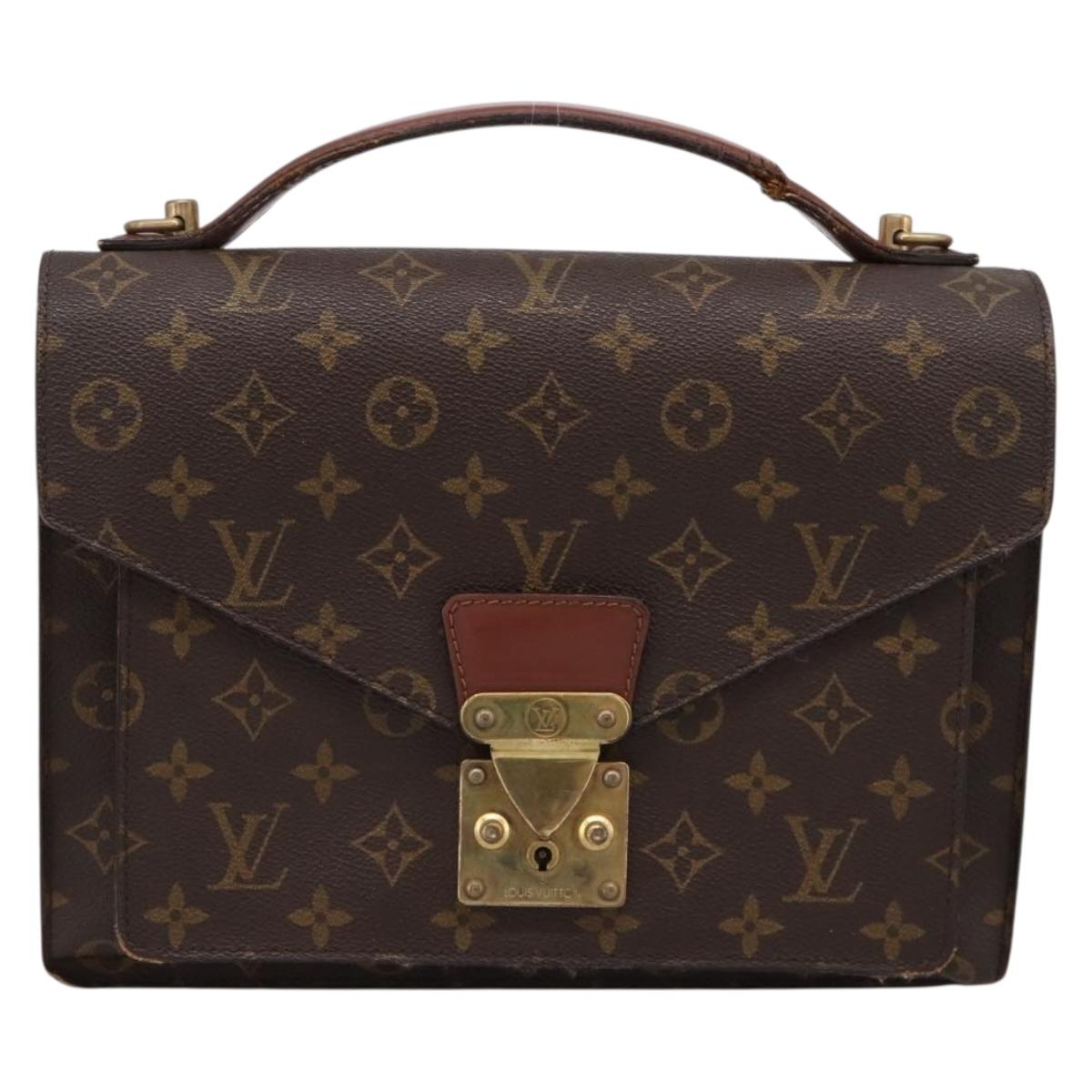 LOUIS VUITTON Monogram Monceau 28 Hand Bag M51185 LV Auth 197441