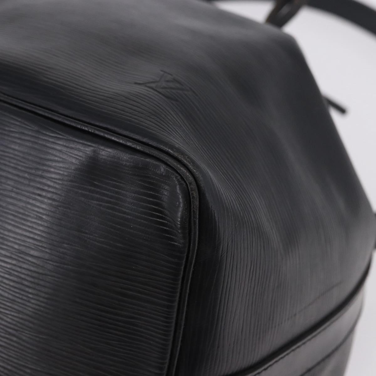 LOUIS VUITTON Epi Petit Noe Shoulder Bag Black M44102 LV Auth 197443