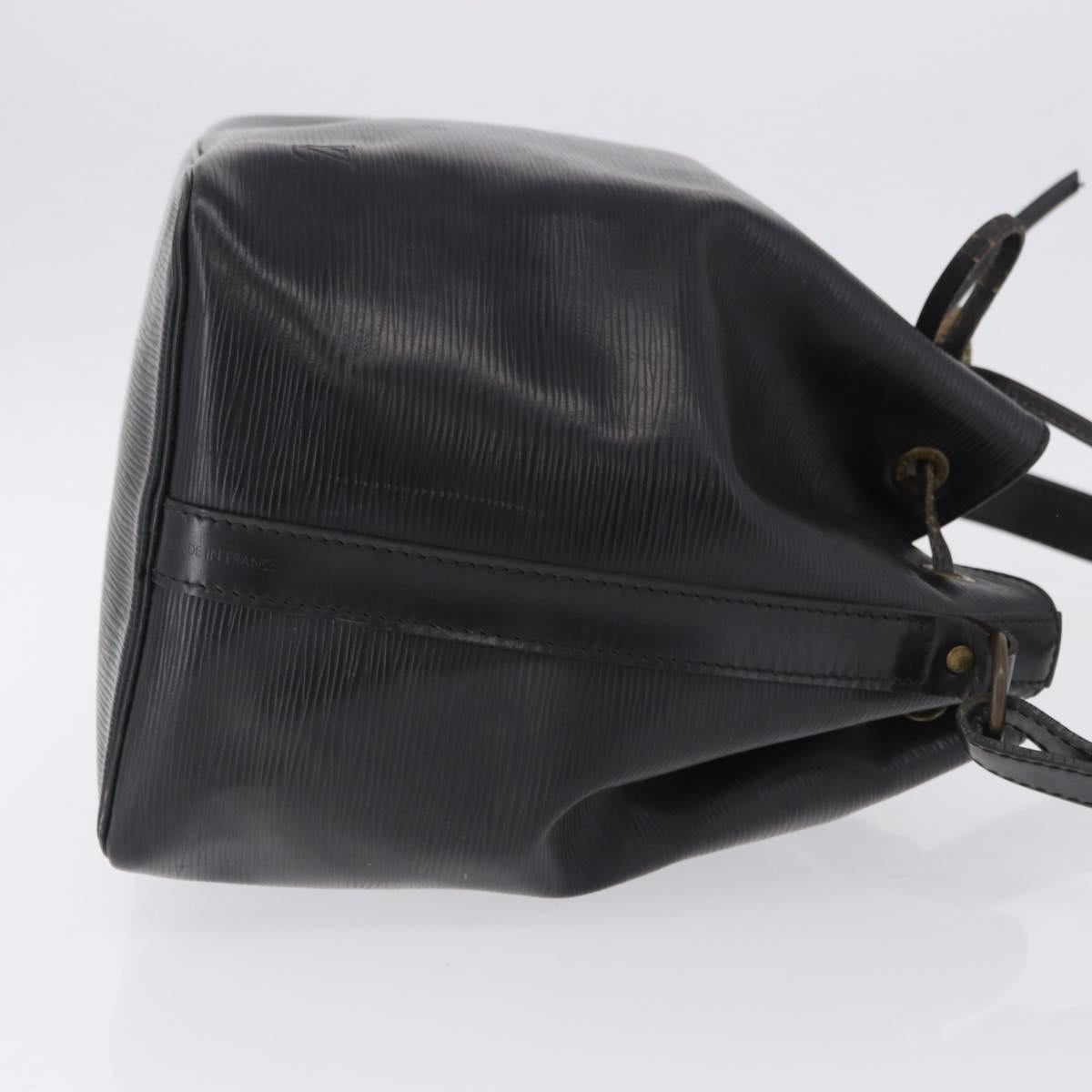 LOUIS VUITTON Epi Petit Noe Shoulder Bag Black M44102 LV Auth 197443
