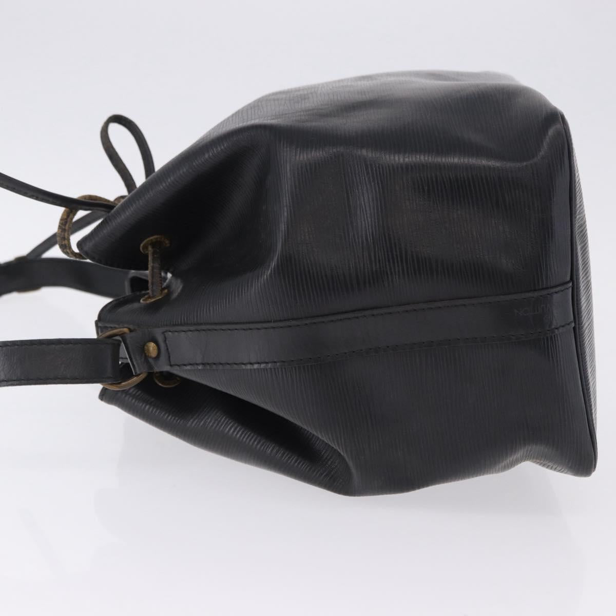 LOUIS VUITTON Epi Petit Noe Shoulder Bag Black M44102 LV Auth 197443