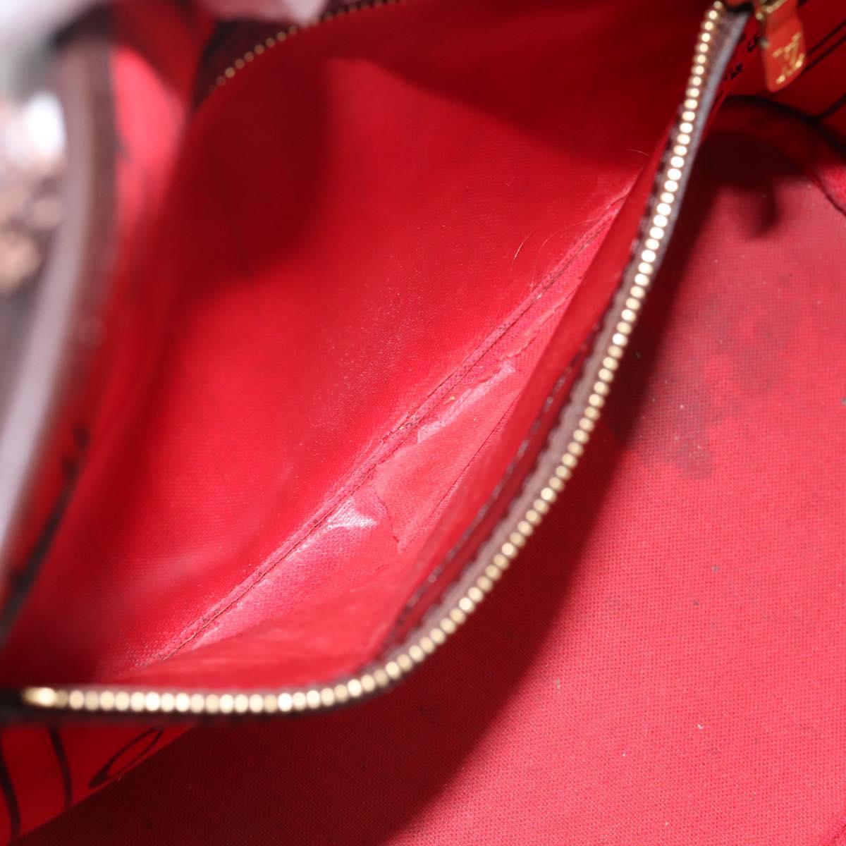 LOUIS VUITTON Damier Ebene Neverfull PM Tote Bag N51109 LV Auth 197447