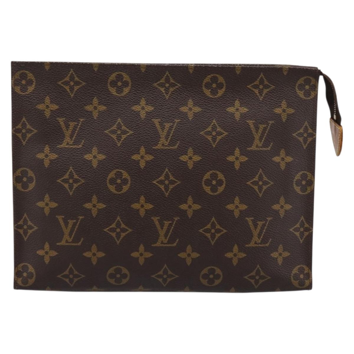 LOUIS VUITTON Monogram Poche Toilette 26 Pouch M47542 LV Auth 197449
