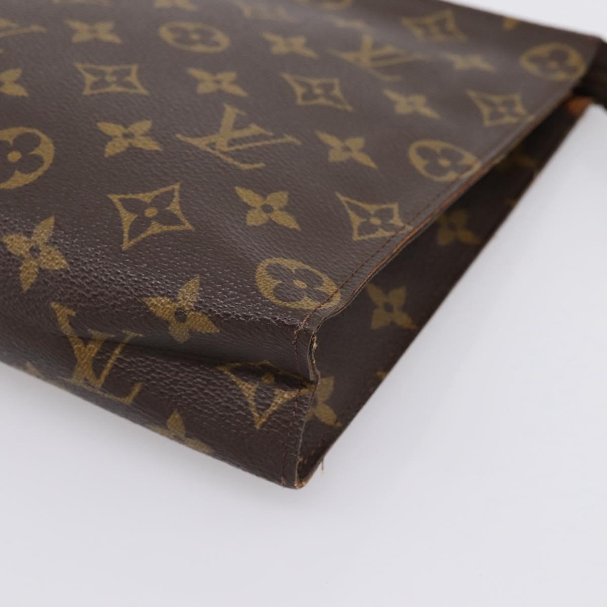 LOUIS VUITTON Monogram Poche Toilette 26 Pouch M47542 LV Auth 197449