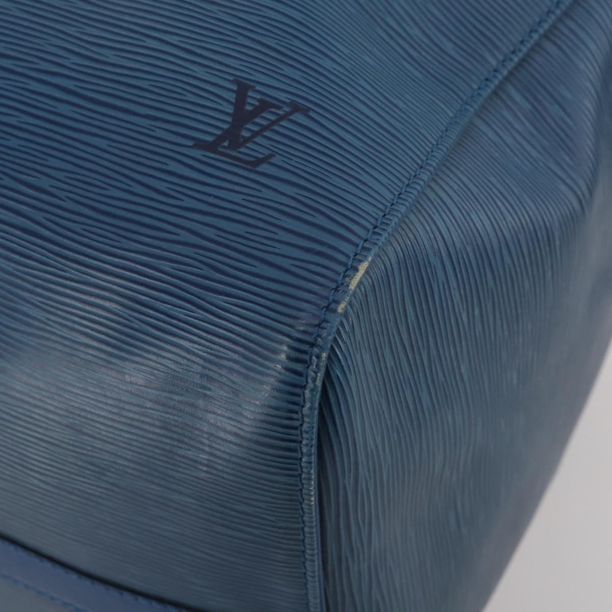 LOUIS VUITTON Epi Keepall 50 Boston Bag Blue M42965 LV Auth 197451A