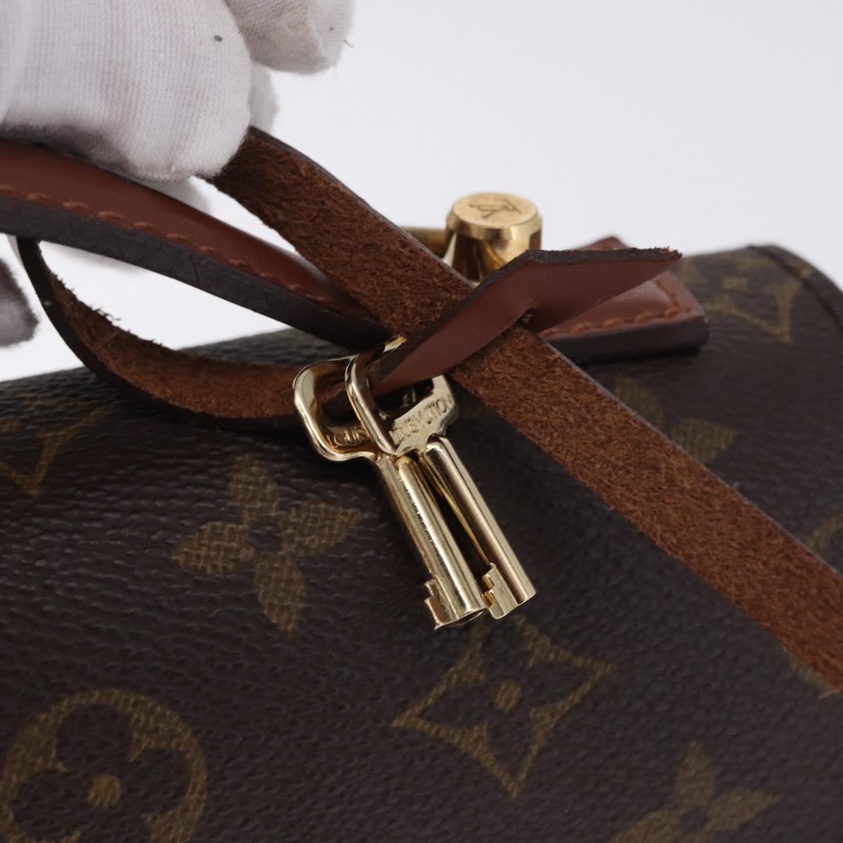 LOUIS VUITTON Monogram Monceau26 Hand Bag 2way M51187 LV Auth 197452A