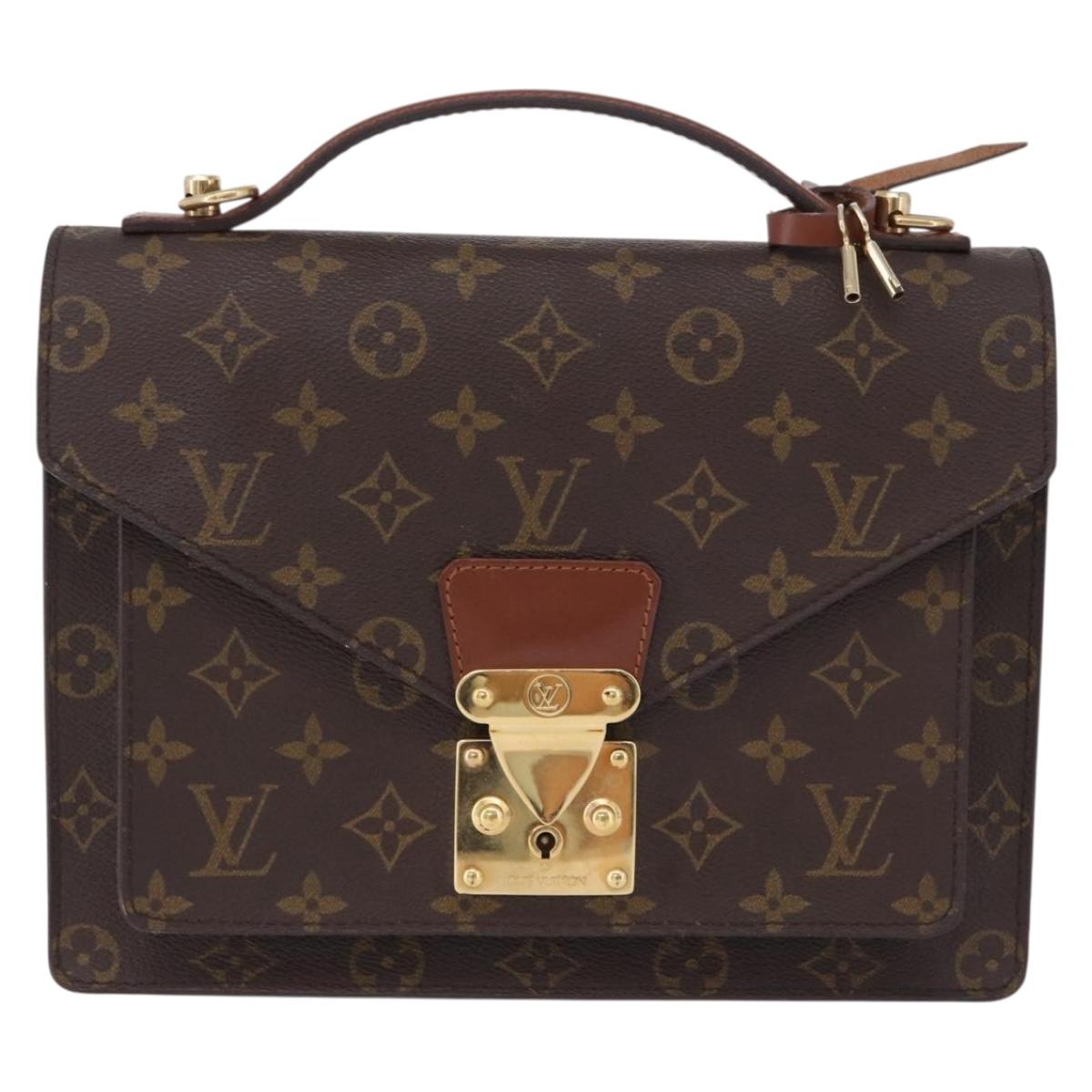 LOUIS VUITTON Monogram Monceau26 Hand Bag 2way M51187 LV Auth 197452A