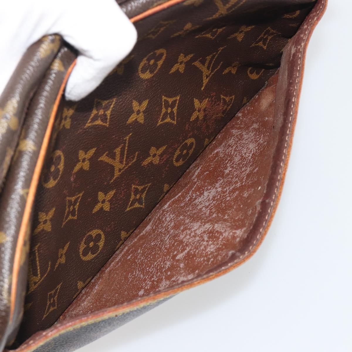 LOUIS VUITTON Monogram Compiegne 28 Clutch Bag M51845 LV Auth 197454