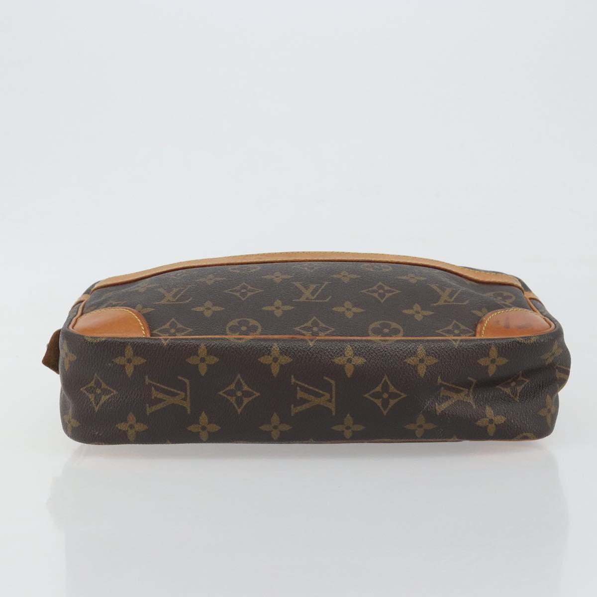 LOUIS VUITTON Monogram Compiegne 28 Clutch Bag M51845 LV Auth 197454