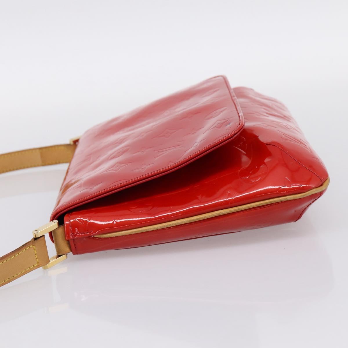 LOUIS VUITTON Monogram Vernis Thompson Street Bag Red Rouge M91094 Auth 197460