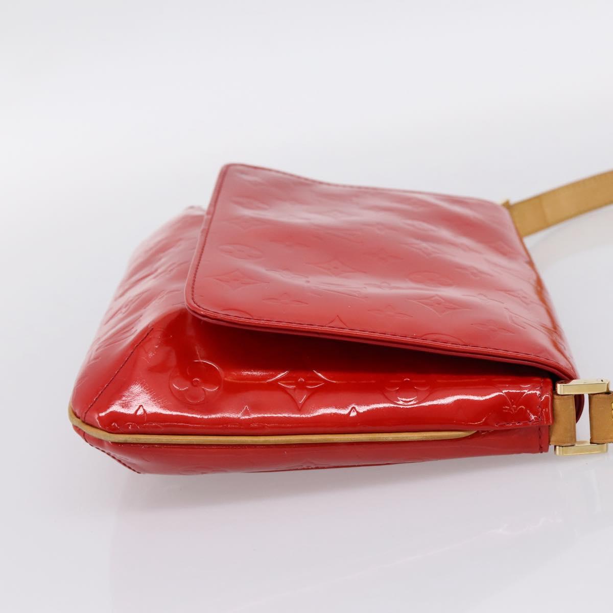 LOUIS VUITTON Monogram Vernis Thompson Street Bag Red Rouge M91094 Auth 197460