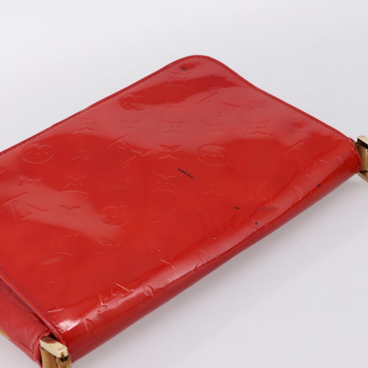 LOUIS VUITTON Monogram Vernis Thompson Street Bag Red Rouge M91094 Auth 197460