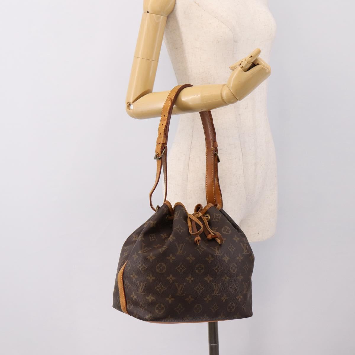 LOUIS VUITTON Monogram Petit Noe Shoulder Bag M42226 LV Auth 197462A