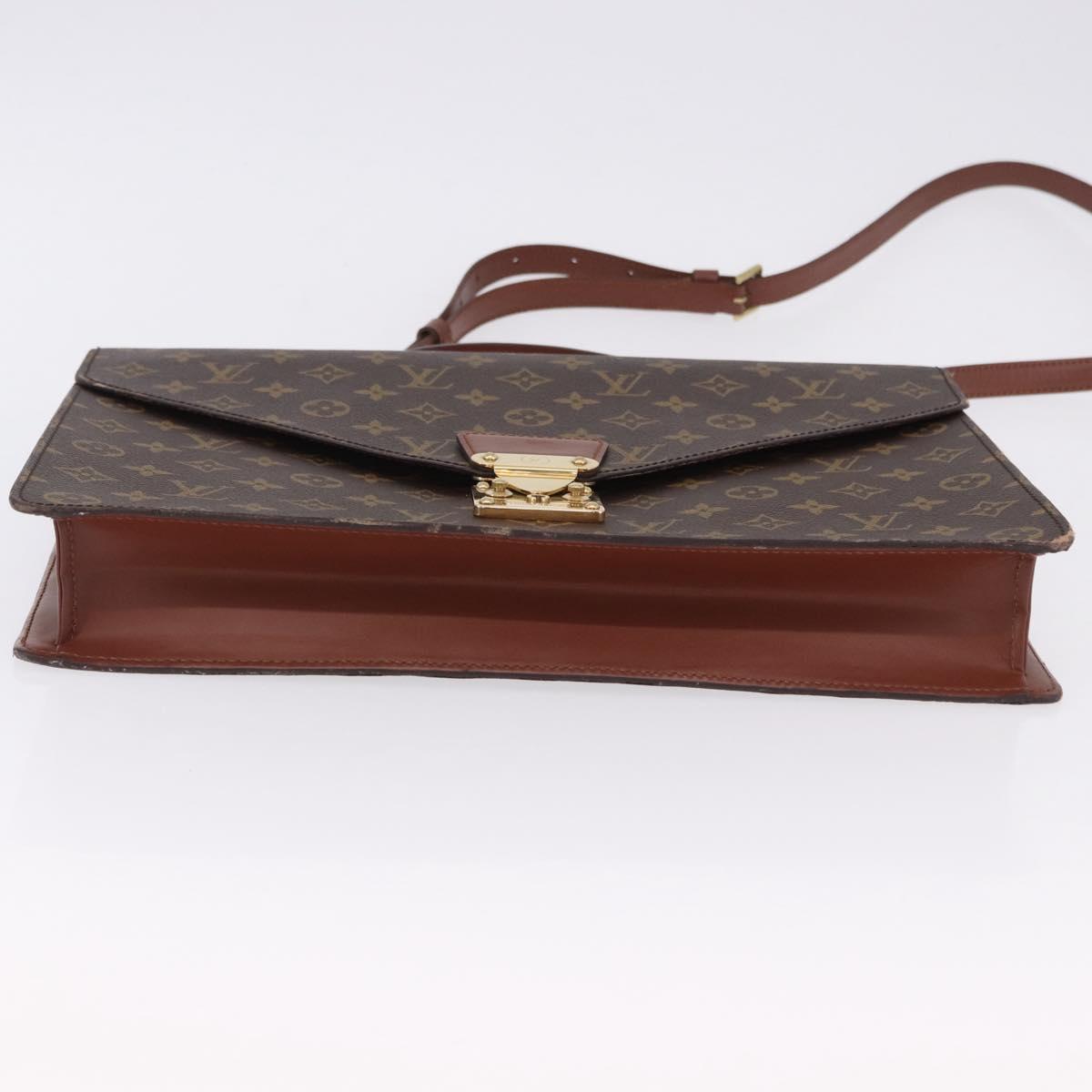LOUIS VUITTON Monogram Porte Documents Bandouliere Bag M53338 LV Auth 197463A