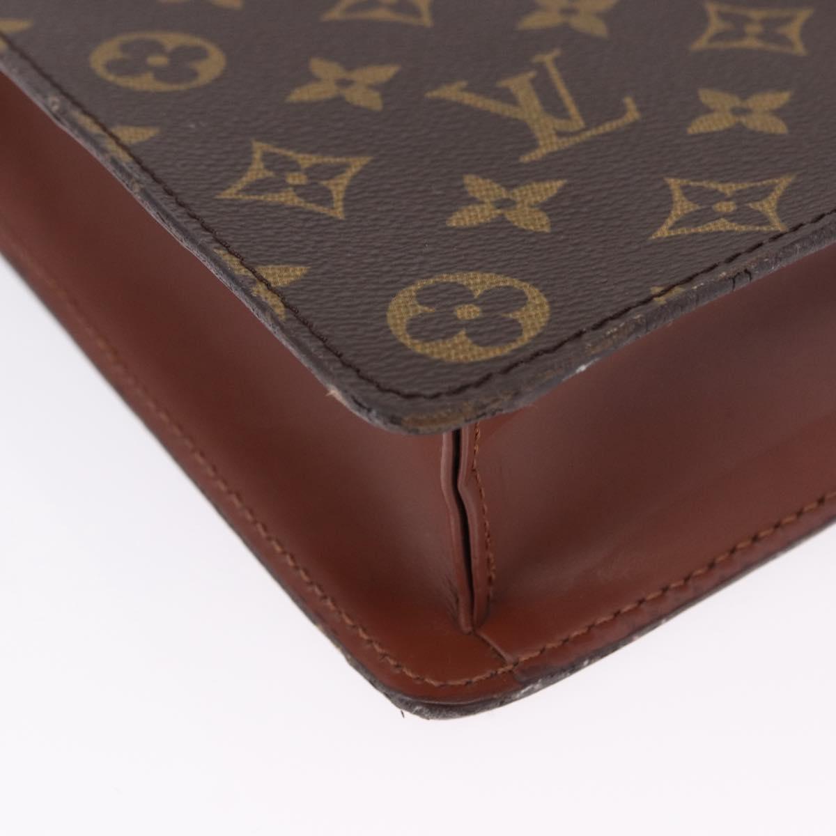LOUIS VUITTON Monogram Porte Documents Bandouliere Bag M53338 LV Auth 197463A