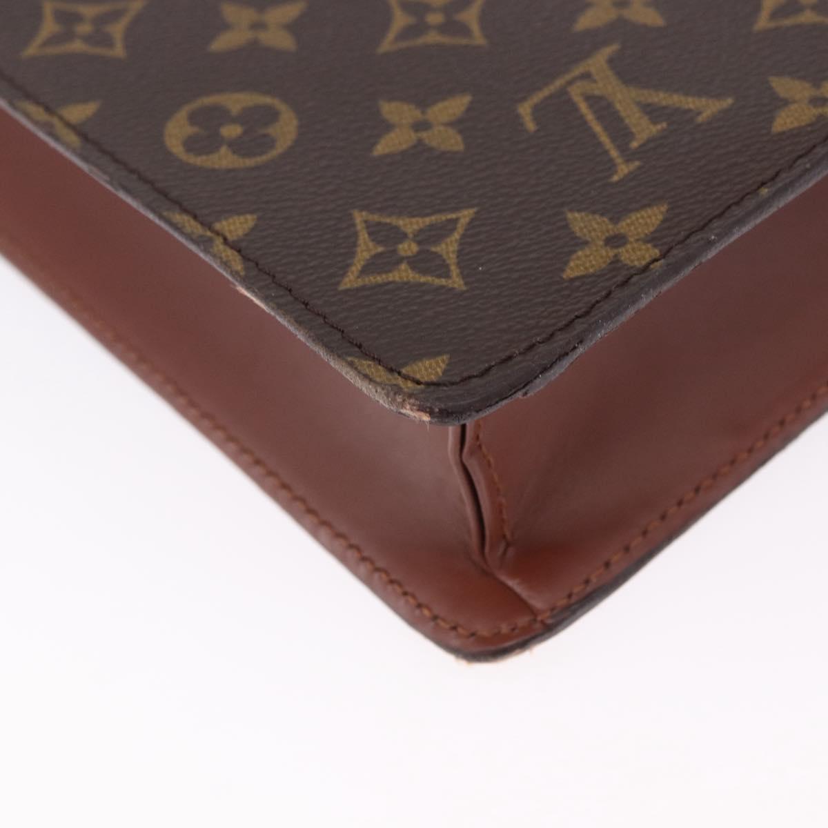 LOUIS VUITTON Monogram Porte Documents Bandouliere Bag M53338 LV Auth 197463A