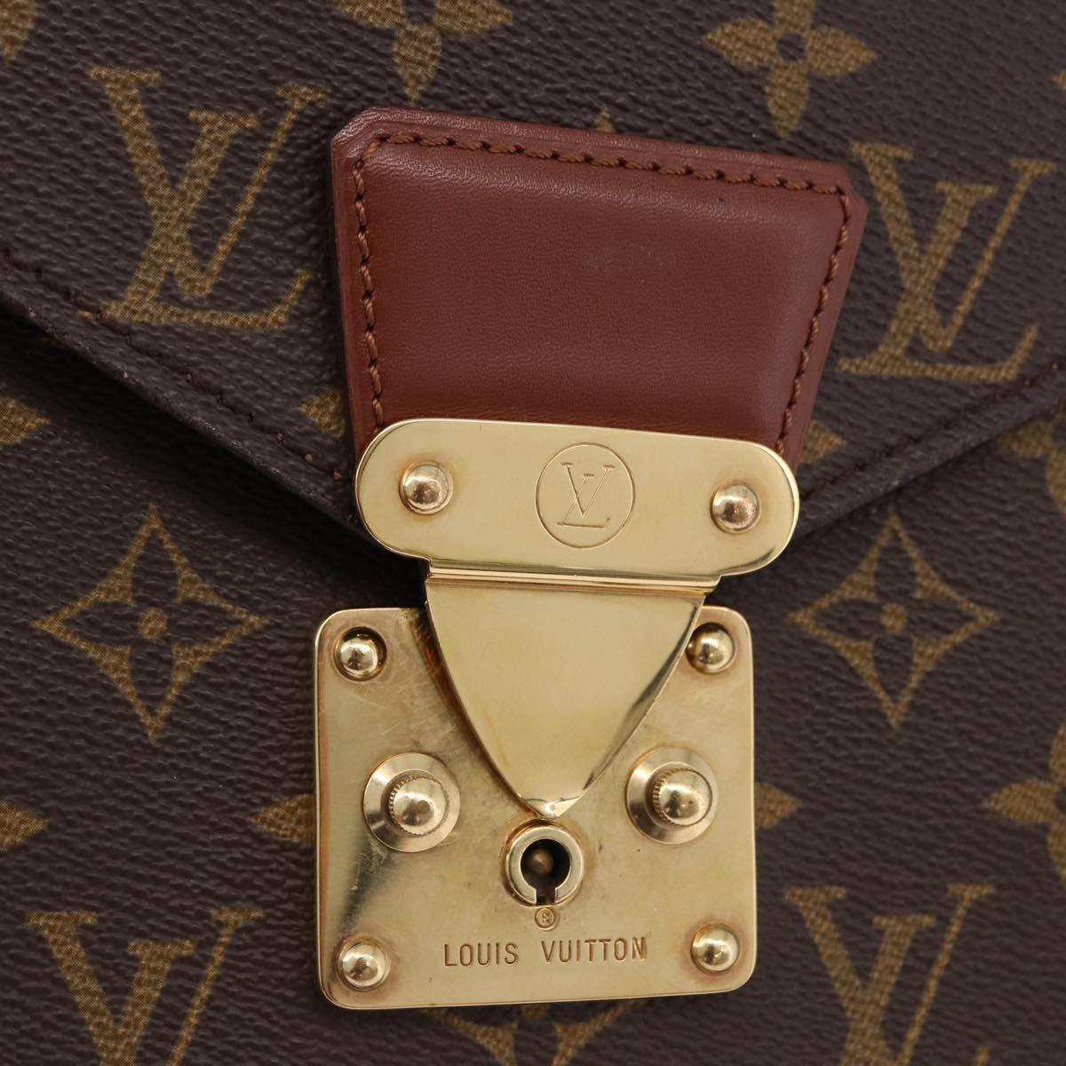 LOUIS VUITTON Monogram Porte Documents Bandouliere Bag M53338 LV Auth 197463A