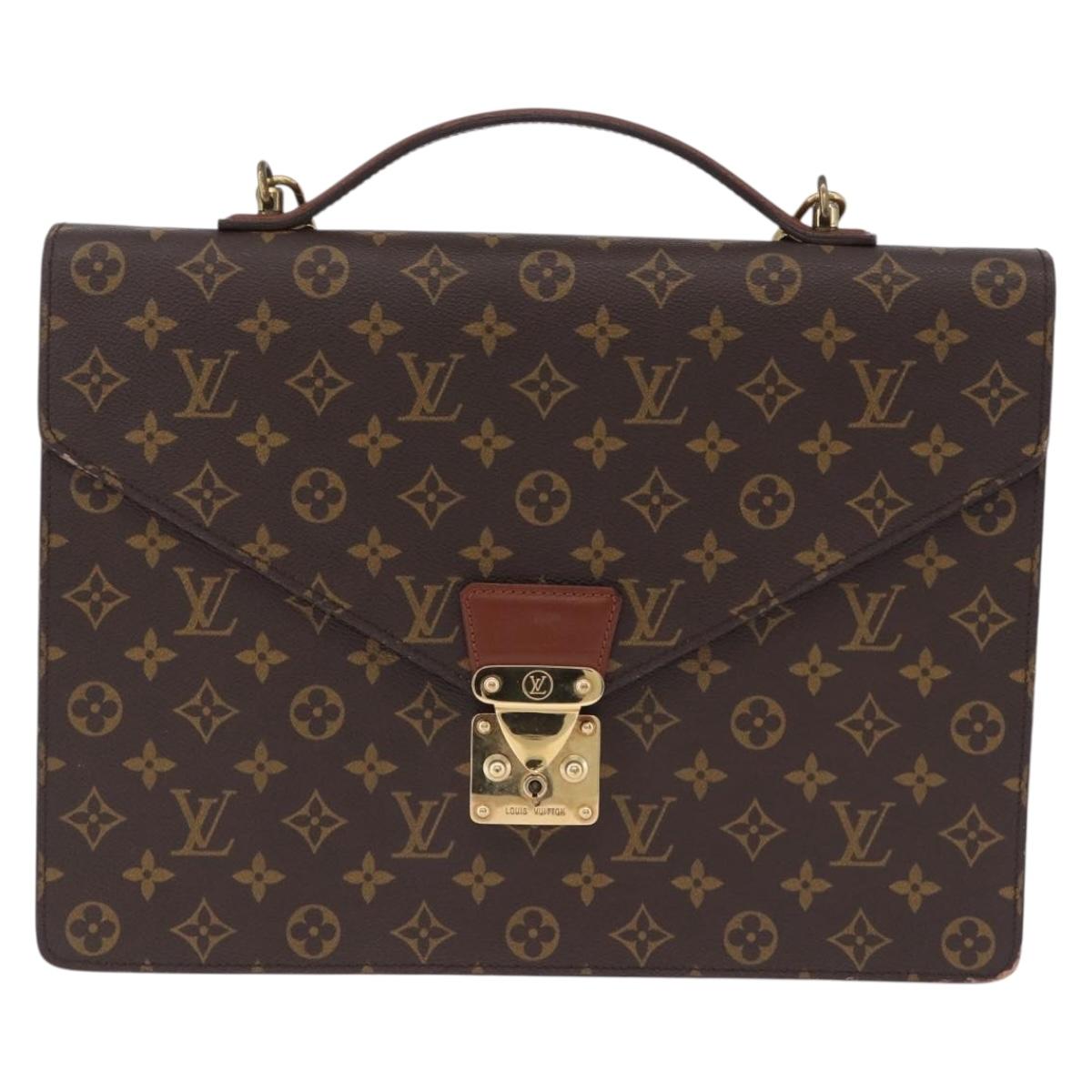 LOUIS VUITTON Monogram Porte Documents Bandouliere Bag M53338 LV Auth 197463A