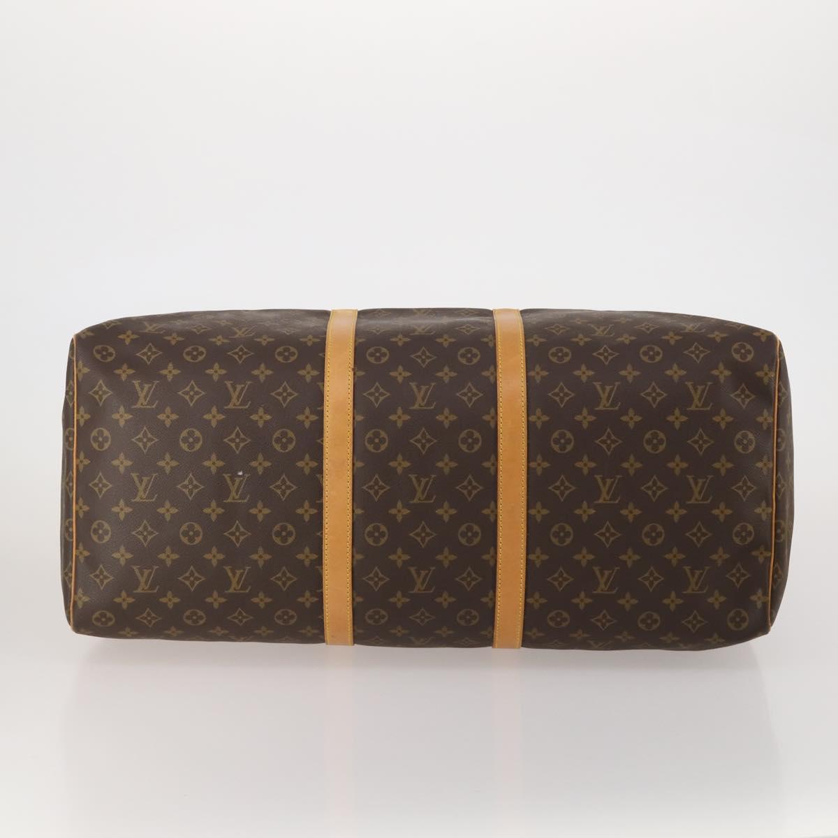 LOUIS VUITTON Monogram Keepall 60 Boston Bag M41422 LV Auth 197464A