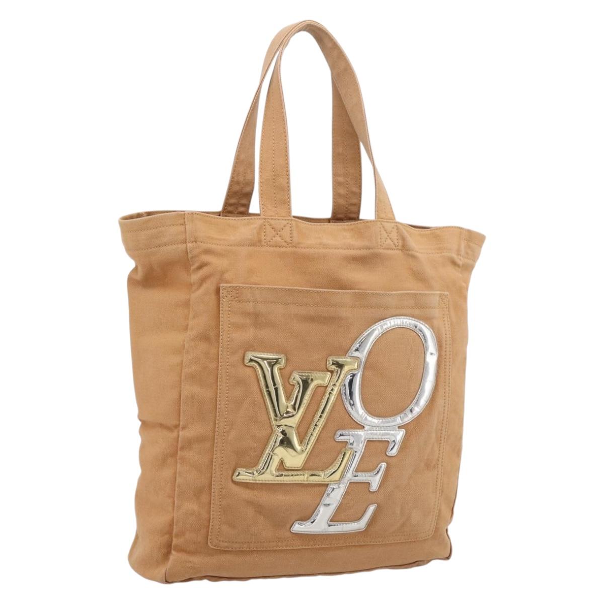 LOUIS VUITTON That's Love MM Tote Bag Canvas Brown M95466 LV Auth 197465A