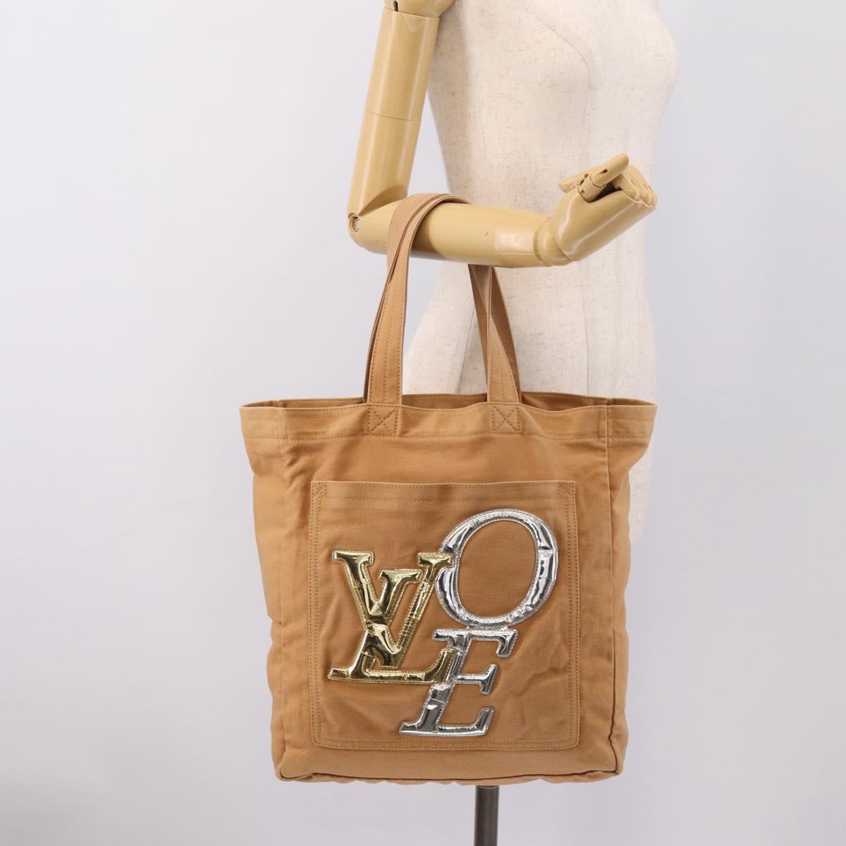 LOUIS VUITTON That's Love MM Tote Bag Canvas Brown M95466 LV Auth 197465A